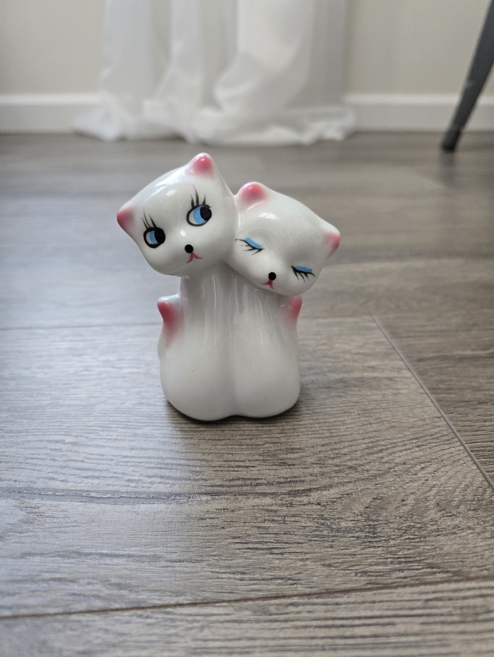 Vintage Siamese Cat Single Bud Vase Decor Ceramic Mid Century